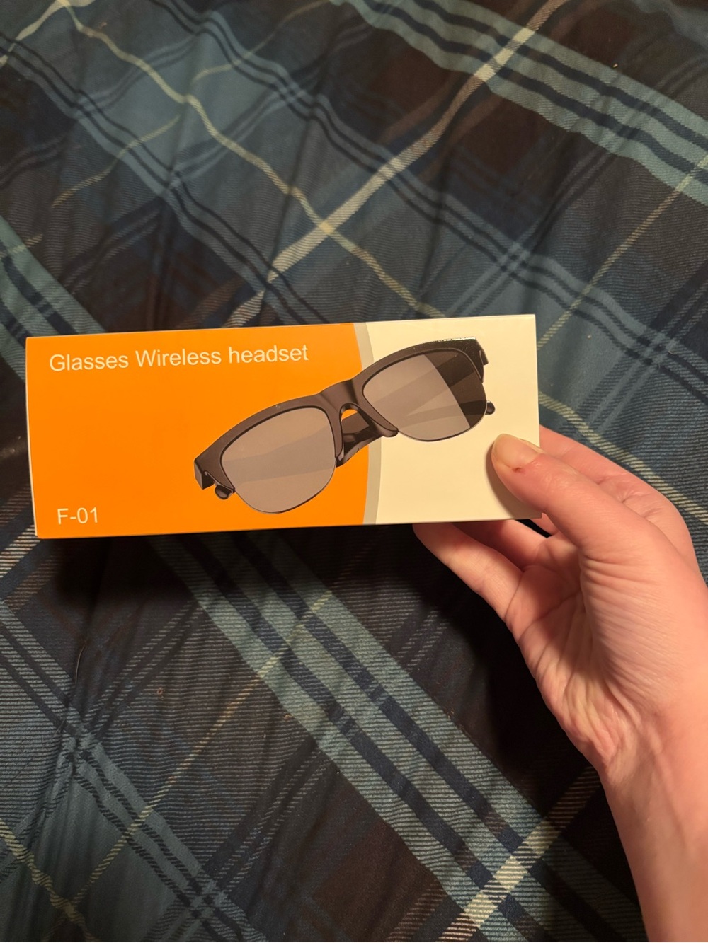 F-01 Glasses Wireless Headset - Black